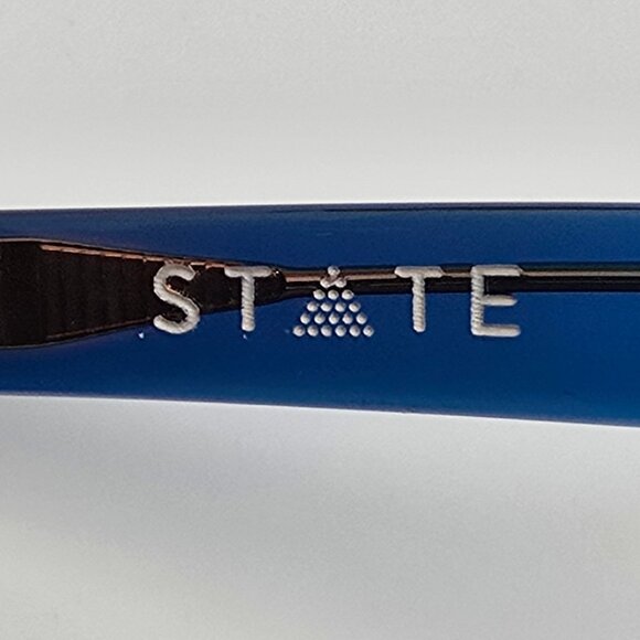 State Optical Lill Sun Indigo Coral Frame Grey Lens Cat Eye Sunglasses w/ Case main image 9